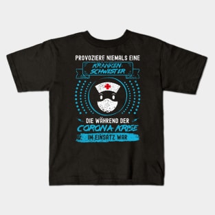 Corona Krankenschwester Kids T-Shirt